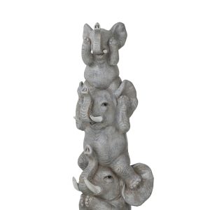 J-Line figuur Olifant Horen/Zien/Zwijgen – polyresin – grijs J-Line figuur Olifant Horen/Zien/Zwijgen – polyresin – grijs