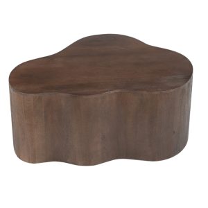 Giga Meubel Salontafel Moos – Organisch Donkerbruin Hout – 70x50x30cm
