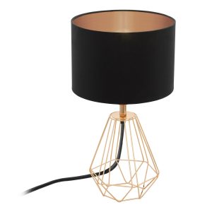EGLO tafellamp Carlton 2 – e14 – 30,5 cm – koper/zwart EGLO tafellamp Carlton 2 – e14 – 30,5 cm – koper/zwart