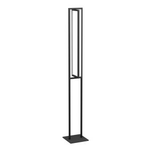 EGLO vloerlamp Siberia – led – 133 cm – zwart/wit – dimbaar