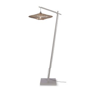 GOOD&MOJO vloerlamp Zanzibar – wit – Ø40cm