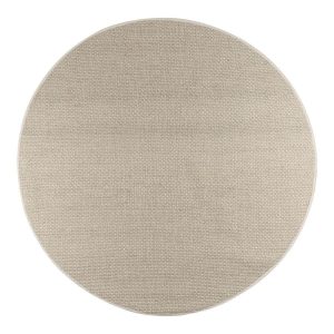 Interieur05 vloerkleed Ivoor Vik-rond- wollen – wit- 240 x 240 cm