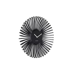 Karlsson wandklok Polo – zwart – Ø48cm