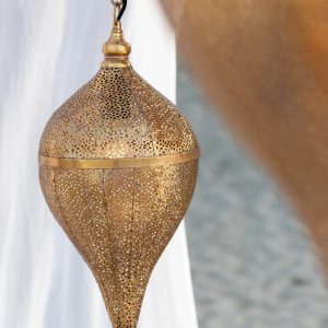 J-Line hanglamp Druppel – metaal – goud – small