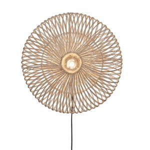 GOOD&MOJO wandlamp Zanzibar – wit – 55x55x14cm GOOD&MOJO wandlamp Zanzibar – wit – 55x55x14cm