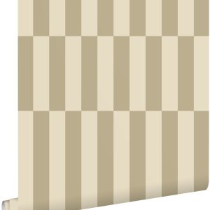 ESTAhome behang strepen donker beige – 53 cm x 10.05 m – 131212 ESTAhome behang strepen donker beige – 53 cm x 10.05 m – 131212