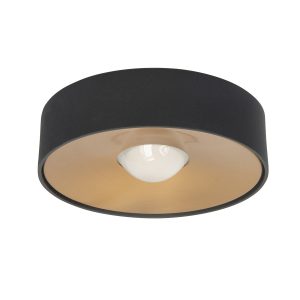 Highlight plafondlamp Bright – 1 lichts – 15 x 4.5 cm – zwart goud