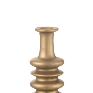 J-Line vaas Nebu Wijd – keramiek – goud – 38 cm hoog