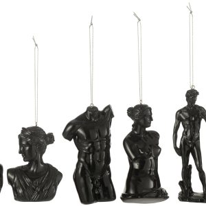 J-Line hanger Romeinse Beelden – polyresin – zwart – doos van 6 J-Line hanger Romeinse Beelden – polyresin – zwart – doos van 6
