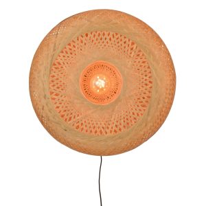 GOOD&MOJO wandlamp Andes – bruin – Ø60cm