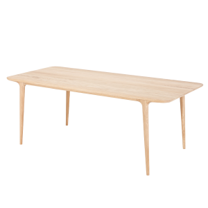 Gazzda Fawn Table Houten Eettafel – 200 x 90 cm – Whitewash Eiken