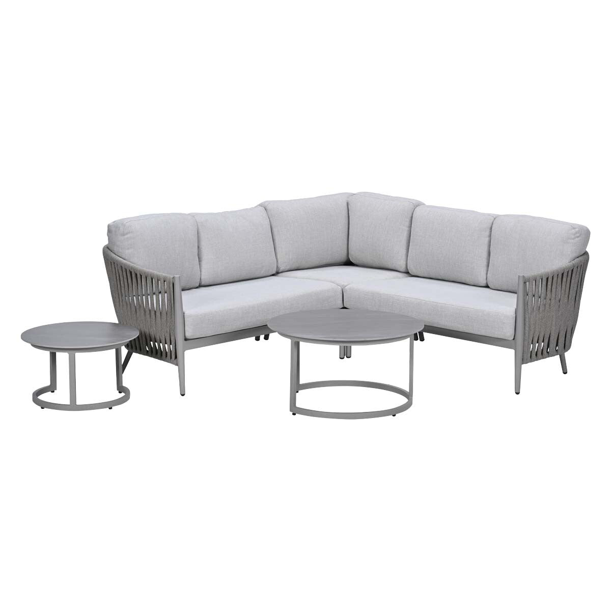 Garden Impressions Loungeset Devin hoek 5-delig - Monte Carlo loungeta