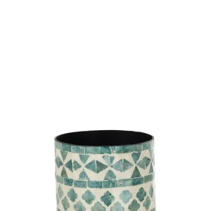 J-Line bloempot Parel – jute – azur – Ø 14 cm J-Line bloempot Parel – jute – azur – Ø 14 cm