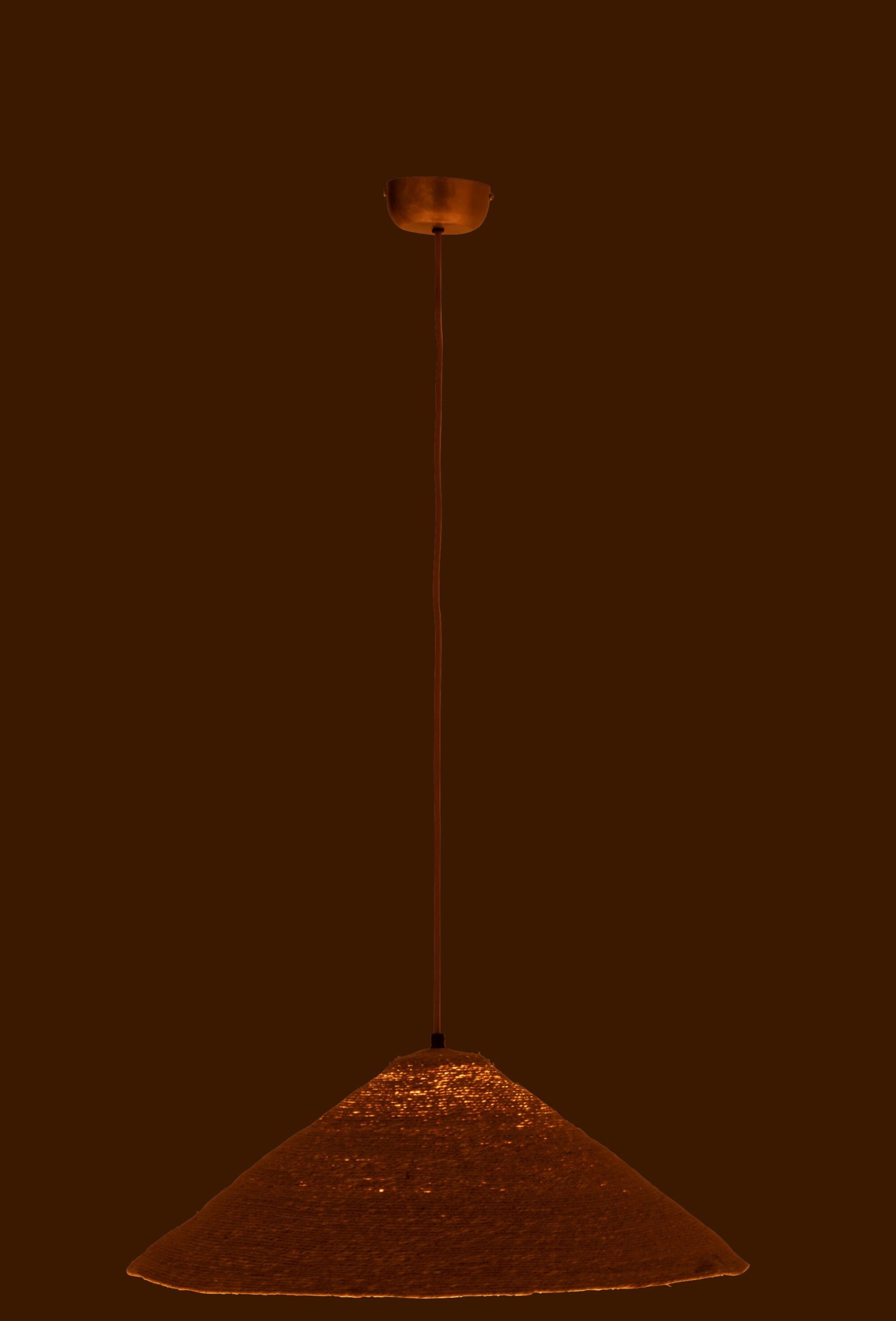 J-Line hanglamp Hoed Moonj - jute - naturel - small