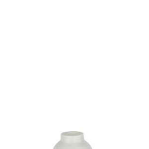 J-Line vaas Fles Marmer – steen – wit – small – Ø 10 cm