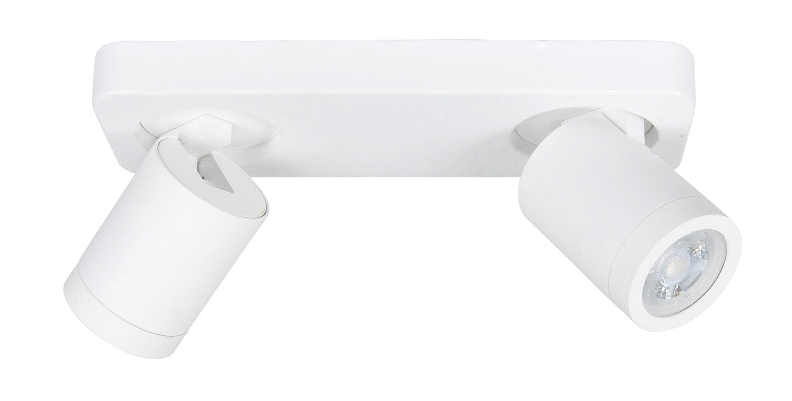 Highlight spot Oliver - 2 lichts - 26 x 13 cm - wit