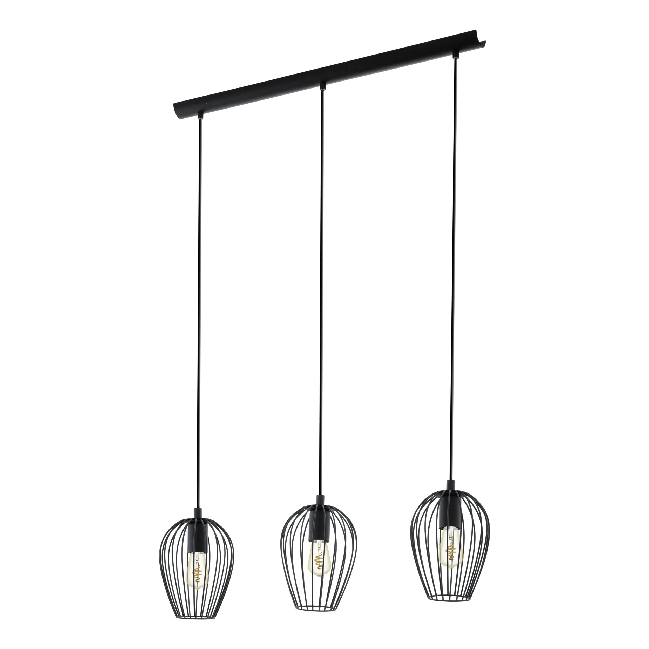 EGLO hanglamp Newtown - e27 - 70 cm - zwart