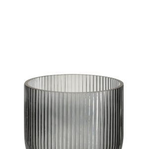 J-Line vaas Gestreept – glas – zwart – small J-Line vaas Gestreept – glas – zwart – small