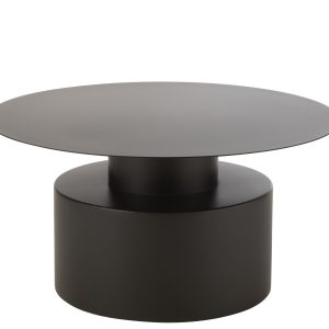 J-Line salontafel Rond – metaal – zwart J-Line salontafel Rond – metaal – zwart