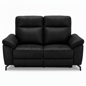 Furnhouse 2-zitsbank Selesta – Zwart – Stof – 96x162x101