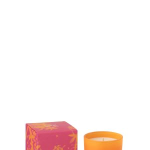 J-Line geurkaars Oasis – Summer In The Air – glas – oranje/roze – smal