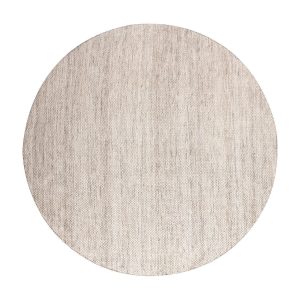 Interieur05 Vloerkleed Gerecycled Materiaal Rond Ciro Naturel gemeleer