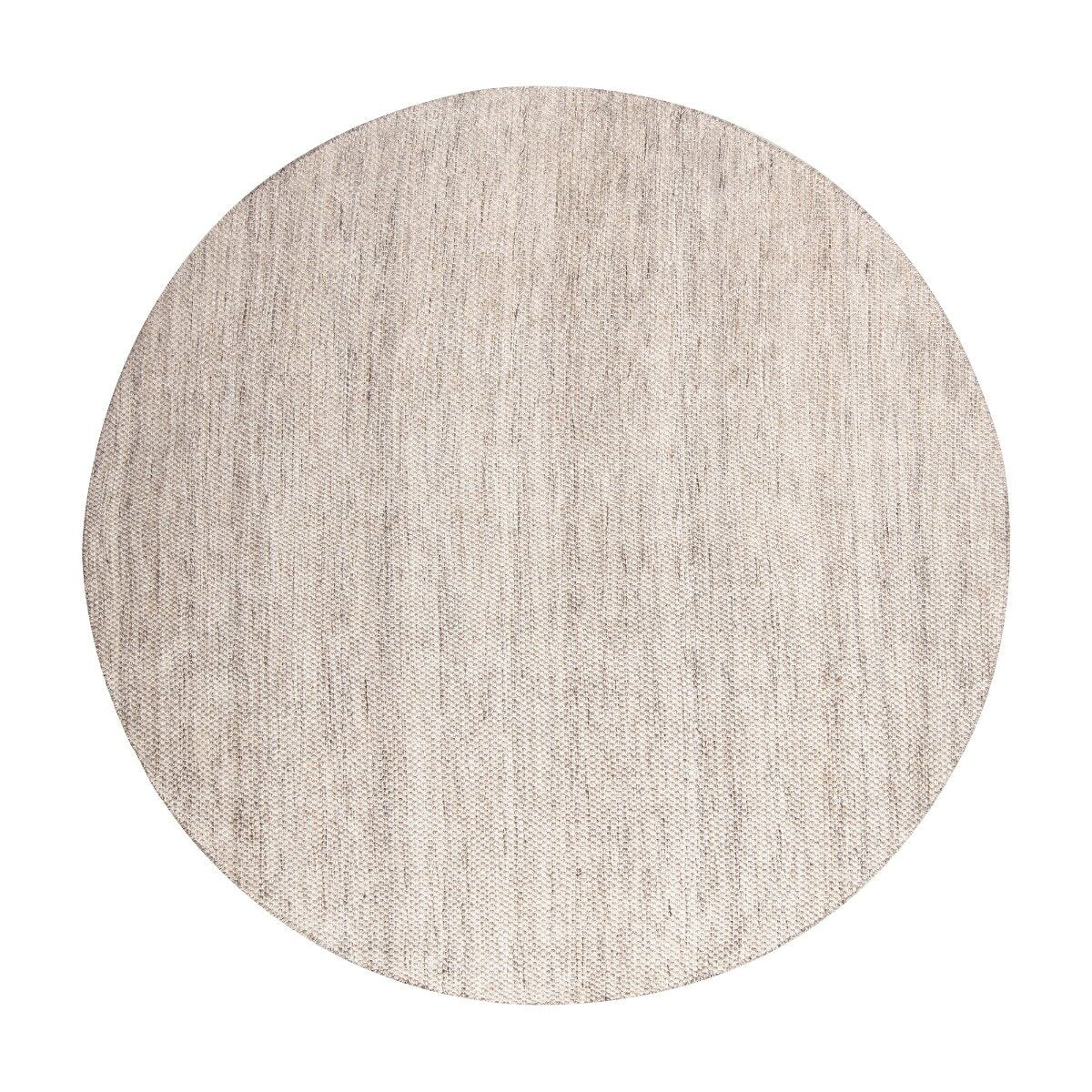 Interieur05 Vloerkleed Gerecycled Materiaal Rond Ciro Naturel gemeleer