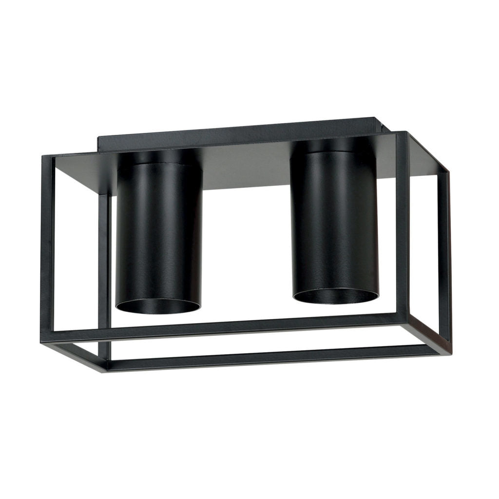Emibig plafondlamp Tiper - 2 lichts - 26 x 15 cm - zwart