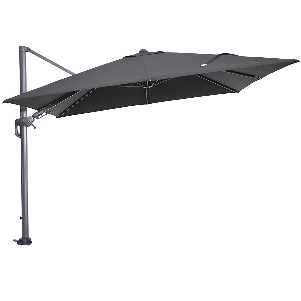 Garden Impressions zweefparasol Hawaii zwart kleur doek 3x3 m incl 90