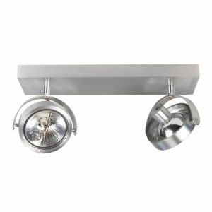 Highlight spot Malta – 2 lichts – 40 x 14 cm – mat chroom