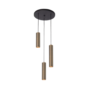 Highlight hanglamp Perugia – 3 lichts – 30 x 160 cm – zwart brons Highlight hanglamp Perugia – 3 lichts – 30 x 160 cm – zwart brons
