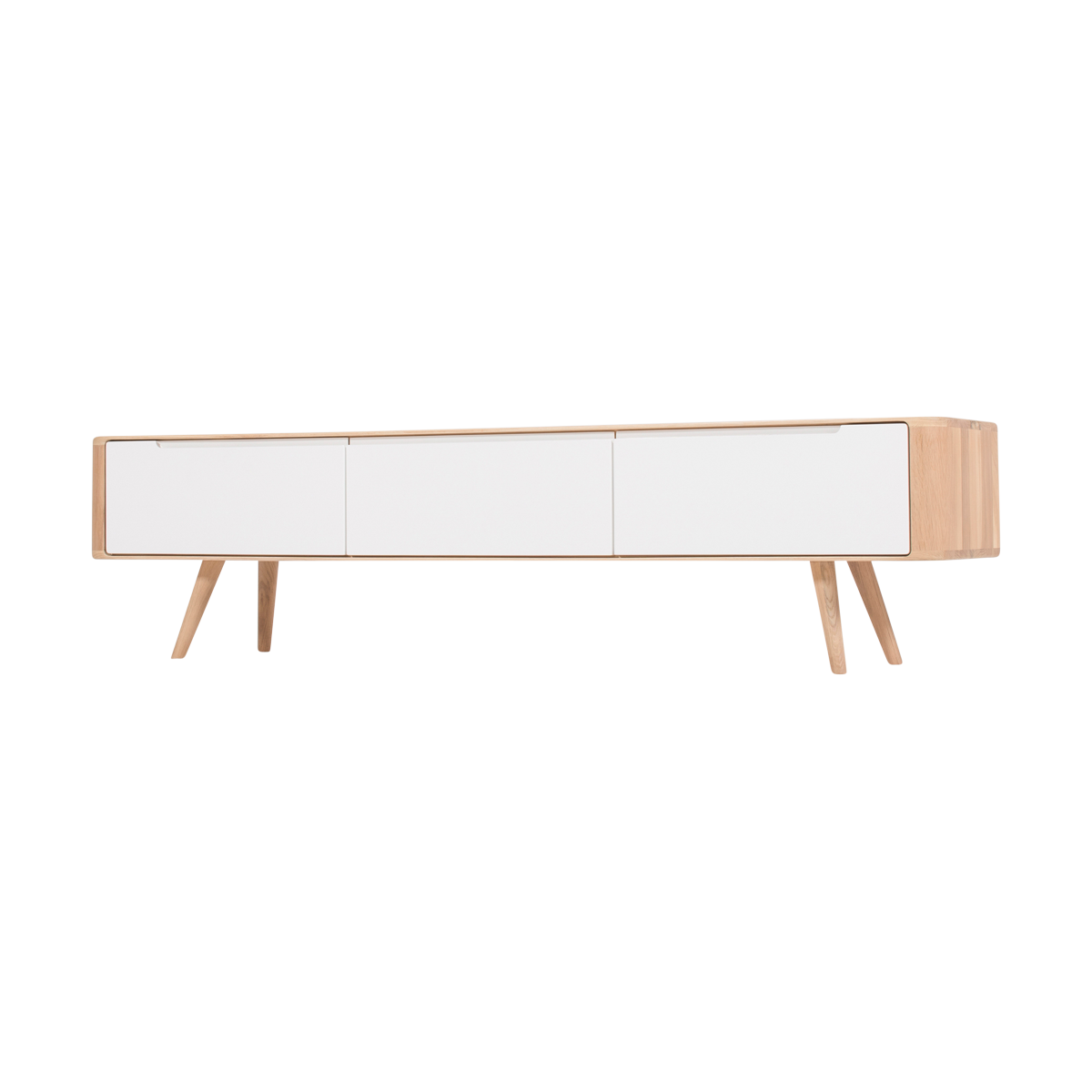 Gazzda Ena Lowboard TV meubel - Whitewash - 180 cm