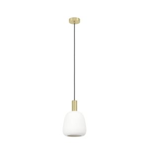 EGLO hanglamp Manzanares – e27 – ø 22,5 cm – wit/goud