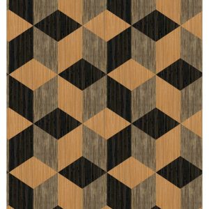 ESTAhome XXL behang 3D grafische kubussen zwart en bruin – 50 x 900 cm ESTAhome XXL behang 3D grafische kubussen zwart en bruin – 50 x 900 cm