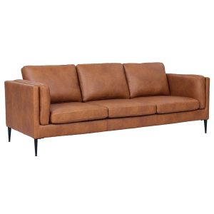 Furnhouse 3-zitsbank Valencia – Cognacbruin – Leer – 88x220x101 Furnhouse 3-zitsbank Valencia – Cognacbruin – Leer – 88x220x101