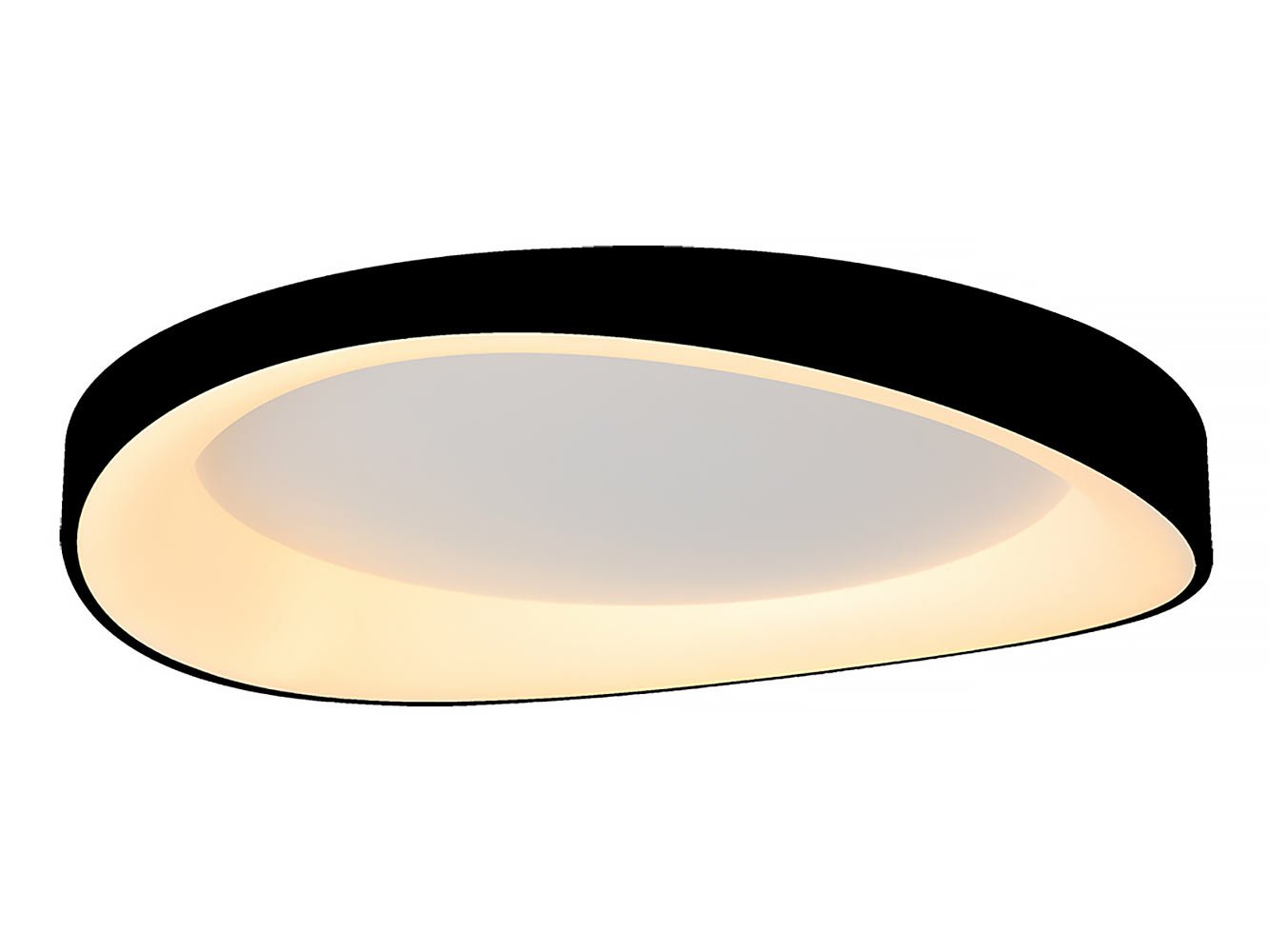 Freelight plafondlamp Duna - 1 lichts - 60 x 10.5 cm - zwart