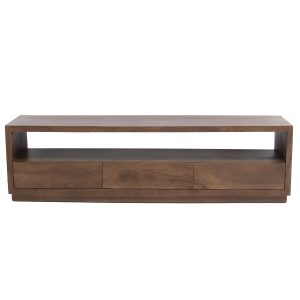 Giga Meubel Tv-meubel Luxurious – Donkerbruin Mangohout – 180x40x50cm