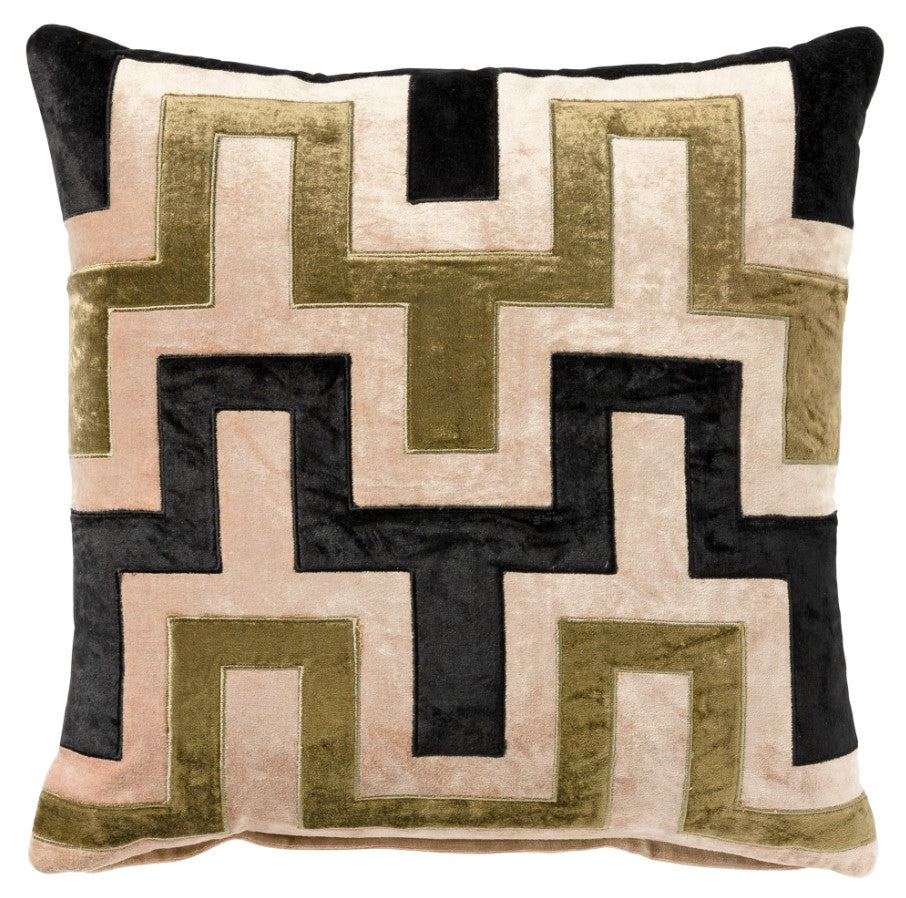 BELLONA | sierkussen 45x45 cm | Raven | zwart | multicolor | Hoii | me