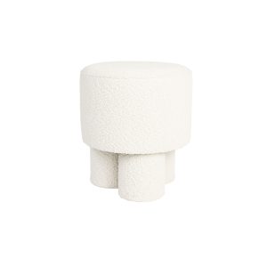 Housecraft Living Marcos Kruk/ Poef Bouclé Wit