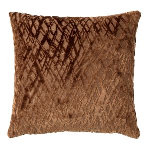NICOLA | sierkussen 45×45 cm | Tobacco Brown | bruin | Hoii | met duur
