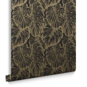 Graham & Brown Vliesbehang – Tropical Charcoal – 10mx53cm