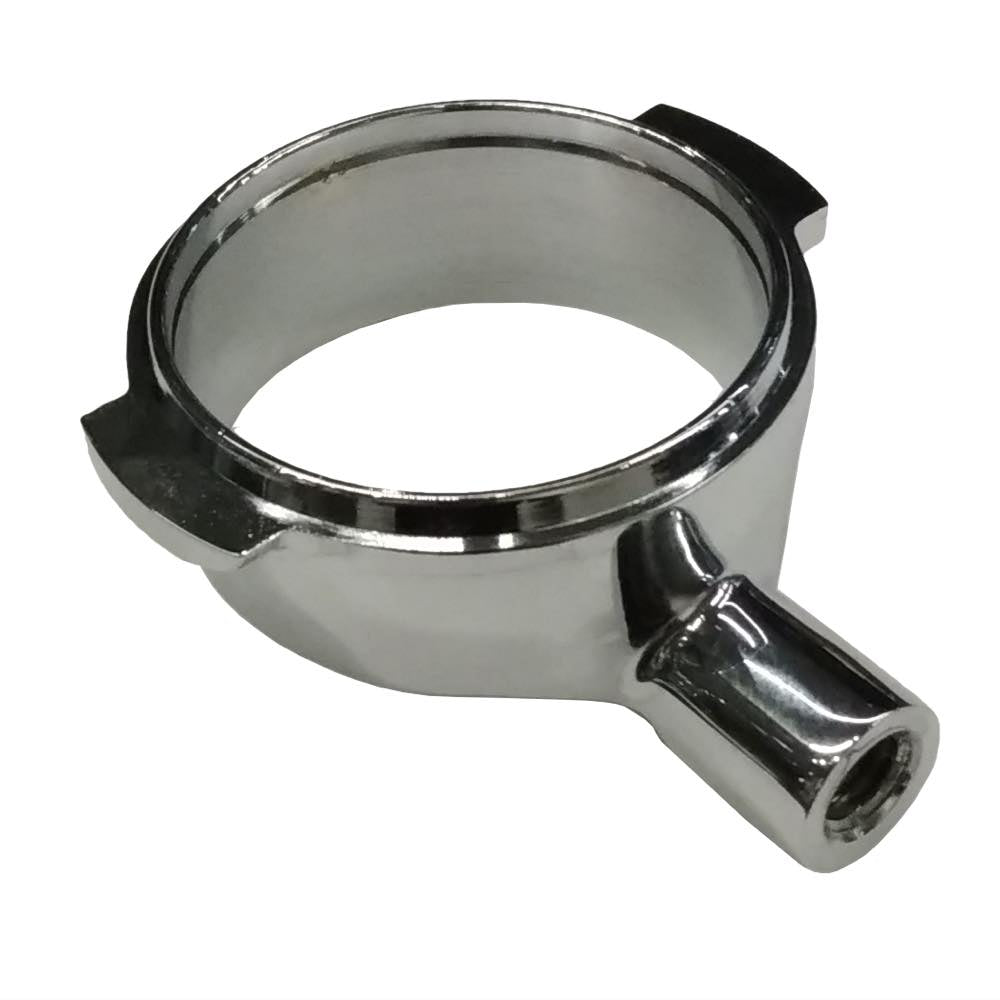 E61 Bodemloze filterdrager kop Chrome - zonder veer
