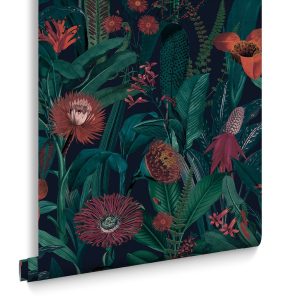 Graham & Brown Vliesbehang – Tigerlily Midnight – 10mx52cm