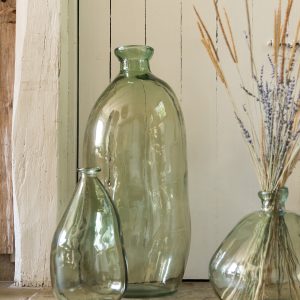 J-Line vaas Olivia – glas – watergroen – 73 cm hoog