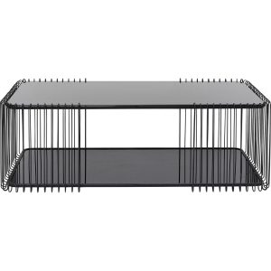 Kare Design Salontafel Wire Double 120x60cm zwart Kare Design Salontafel Wire Double 120x60cm zwart