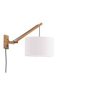 GOOD&MOJO wandlamp Andes – bruin – Ø32cm