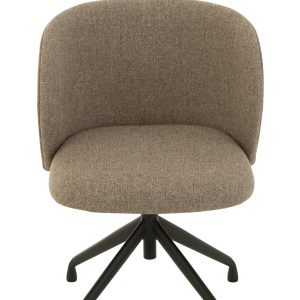 J-Line stoel Turn/Up/Down – linnen – donkerbruin/beige