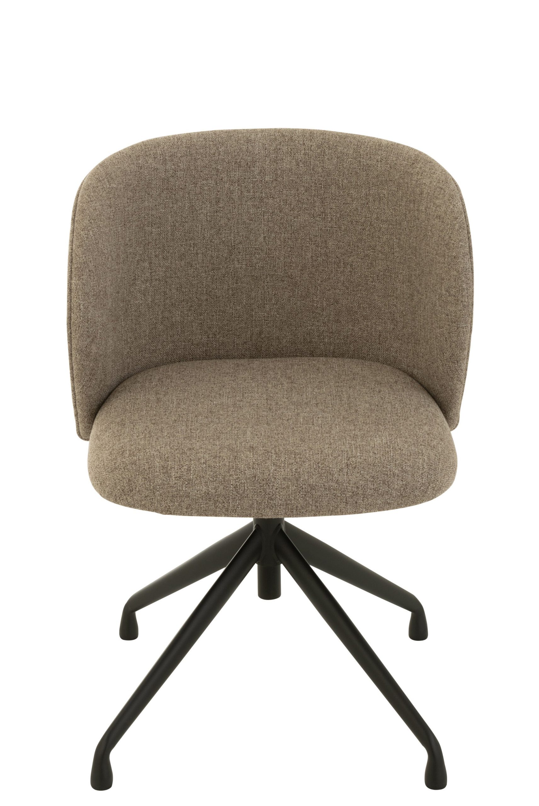 J-Line stoel Turn/Up/Down - linnen - donkerbruin/beige