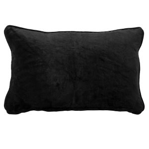 CHLOE | sierkussen 30×50 cm | Raven | zwart | Hoii | met duurzame kuss
