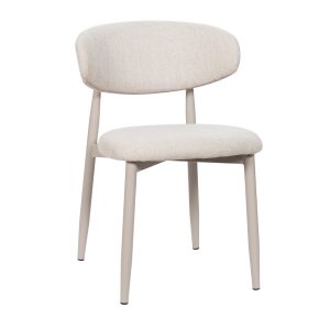 Giga Meubel Eetkamerstoel Alexia – Beige/Beige – Set van 2 Giga Meubel Eetkamerstoel Alexia – Beige/Beige – Set van 2